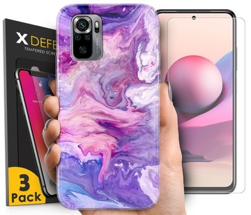 ETUI DO XIAOMI REDMI NOTE 10 NOTE 10S WZORY+SZKŁO