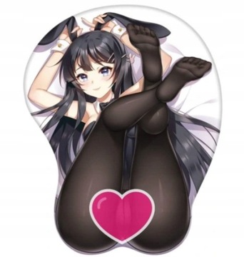 Hatsune Miku 3D Sexy Anime Girl Chest Pad Mouse