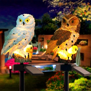 СВЕТОДИОДНАЯ СОЛНЕЧНАЯ ЛАМПА OWL LARGE Водонепроницаемая садовая лампа
