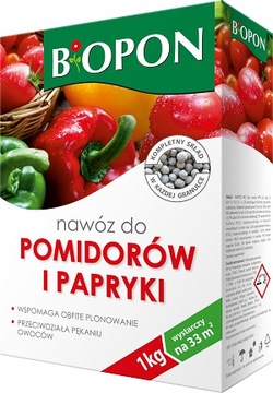 Biopon NAWÓZ do POMIDORÓW i PAPRYKI 1 kg