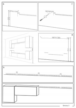 Монтажные планки для комплекта мебели для ванной комнаты