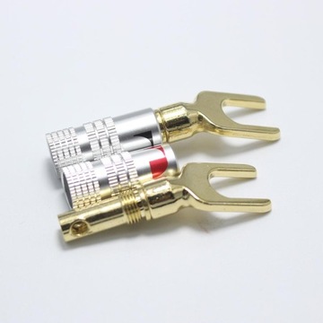 Золотые вилки для динамиков Nakamichi, 2 шт.