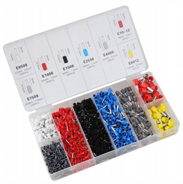 Набор обжимных инструментов + изолированные кабельные наконечники E6184