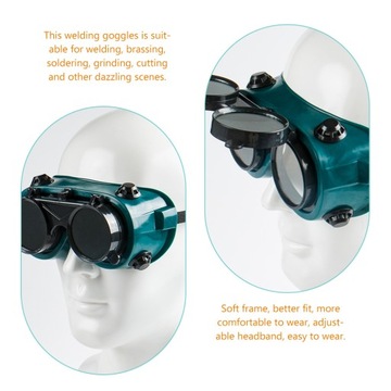 1 ПАРА ПРАКТИЧЕСКИХ ЗАЩИТНЫХ ОЧКОВ ДЛЯ СВАРКИ