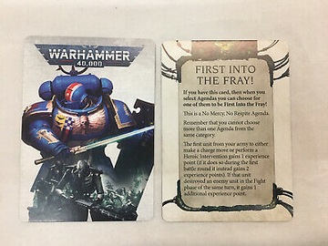 First Into The Fray Objective Card Indomintus