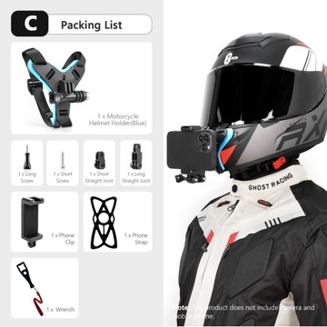Kask motocyklowy Vamson uchwyt z podstawką podbró