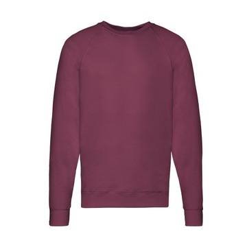 BLUZA FRUIT OF THE LOOM RAGLAN LIGHT burgundy L