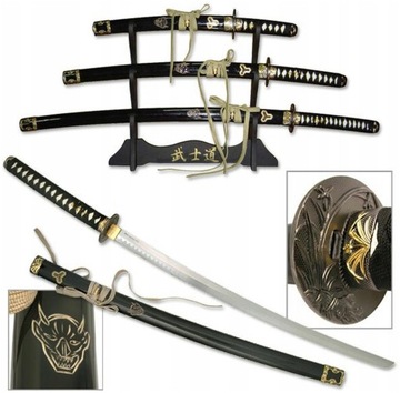ZESTAW MIECZY SAMURAJ FILMOWYCH KILL BILL HKS114-B Prezent dla Faceta