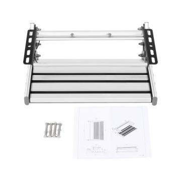 СКЛАДНАЯ РУЧНАЯ СТУПЕНЬКА ДЛЯ ФУРГОНОВ СО СВЕТОДИОДНОЙ ПОДСВЕТКОЙ 12V 150КГ НАГРУЗКА АЛЮМИНИЕВЫЙ СПЛАВ