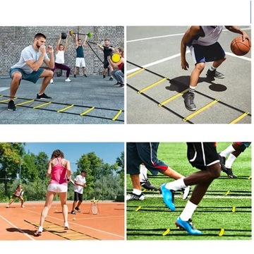 TRENINGOWA DRABINKA DO ĆWICZEŃ KOORDYNACYJNA Piłkarski Koszykówka 6m