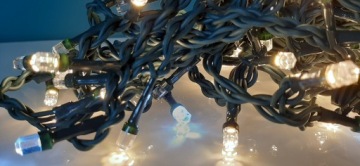 ОТКРЫТЫЙ ЗАНАВЕС 120 СВЕТОДИОДНЫЙ БЕЛЫЙ ТЕПЛЫЙ 7 М ВСПЫШКА