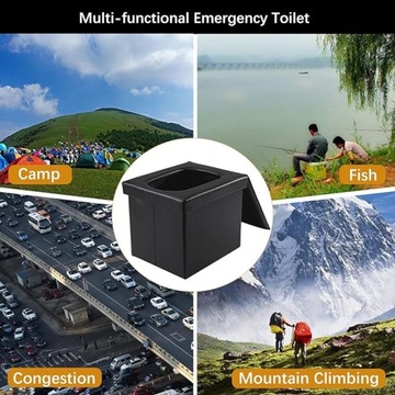 PRZENOŚNA LEKKA SKŁADANA TOALETA KEMPINGOWA