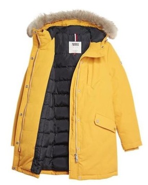 Tommy Jeans kurtka TJW Technical Down Parka żółty XS Kolor żółty Rozmiar1 X