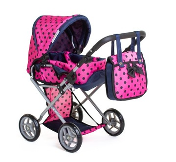 Zestaw DORIS wózek dla lalek gondola spacerówka torba z łóżeczkiem pościel