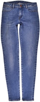 LEE spodnie SKINNY blue regular jeans _ W28 L32