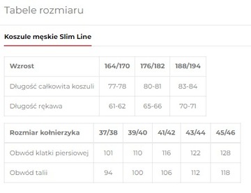 Biała koszula w kratkę 017VIM 176-182 / 42-Slim