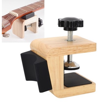 Зажим для гитарного стола Деревянная конструкция Силиконовая накладка Противоскользящая