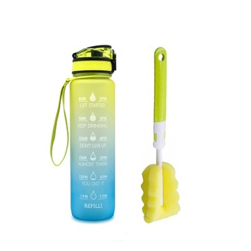 Butelka wody, 32oz 1000ML Znacznik czasu, BPA FREE