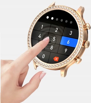 СМАРТЧАСЫ ЖЕНСКИЕ ЧАСЫ ЦИРКОНИЙ ЗВОНКИ ВЫЗОВЫ ДАВЛЕНИЕ МЕНЮ PL