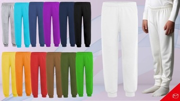 SPODNIE DRESOWE GŁADKIE 100% BAWEŁNA SPORTOWE 122