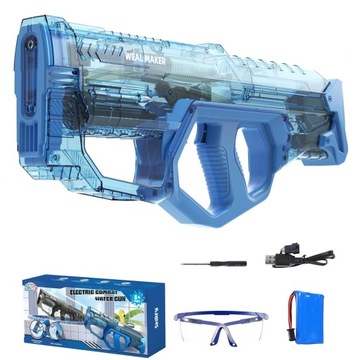 PISTOLET ELEKTRYCZNY NA WODĘ KARABIN AUTOMAT MIOTACZ WODY AKUMULATOR USB
