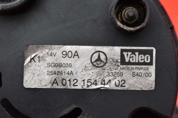 ALTERNÁTOR A0121544402 MERCEDES TŘÍDA A W168 1.7 CDI 00R