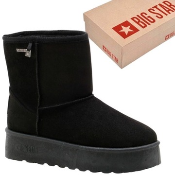 BUTY DAMSKIE ZIMOWE BIG STAR ŚNIEGOWCE OCIEPLANE