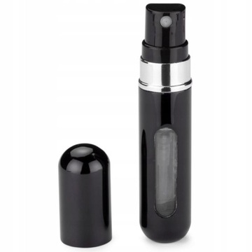 Atomizer do perfum Podróżny dozownik Flakon podręczny Spray czarny 5 ml