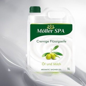 Möller SPA МОЛОКО И МАСЛО ГЕЛЬ ДЛЯ ДУША ГЕЛЬ ДЛЯ ДУША ПРЕМИУМ КАЧЕСТВА 5л