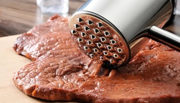 Тендерайзер для котлет, венчик и молоток из нержавеющей стали.