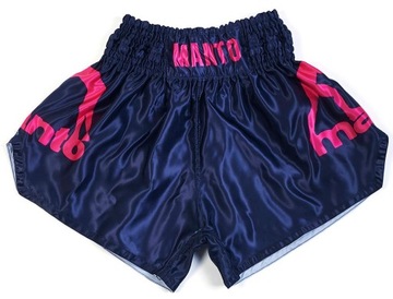 MANTO spodenki MUAY THAI DUAL granat/purpura - M
