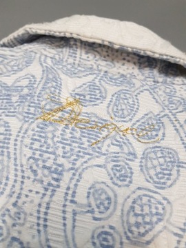 DESIGUAL damski biały płaszcz złoto logo 40 L