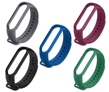Zestaw 5 opasek kolory Xiaomi Mi Band 5/6/7 WYBIERAJ KOLORY