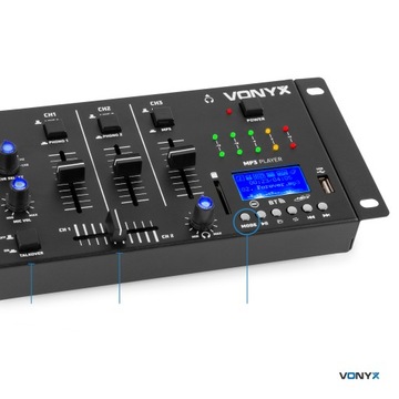 Vonyx 4-канальный Bluetooth USB SD-микшер