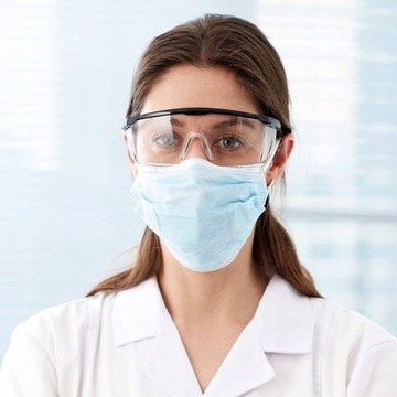 Защитные очки, рабочие очки с защитой от расколов и боковой защитой, класс 1