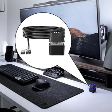 Przełącznik mobilny do komputerów stacjonarnych Komputer stacjonarny Przycisk włączania i wyłączania Przenośny kabel o długości 5 m