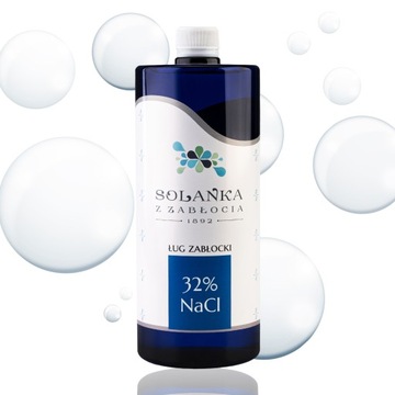 ŁUG ZABŁOCKI solanka 1L NATURALNY NACL 32% zdrowie RELAKS uroda JOD brom