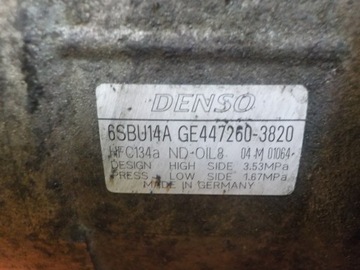 BMW E90 E87 X3 X1 2.0 D 11R 163KM N47 KOMPRESOR KLIMATIZACE 447260-3820