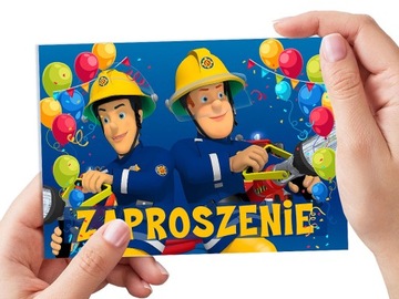 ZAPROSZENIE STRAŻAK SAM NA URODZINY DZIECKA + KOPERTA GRATIS