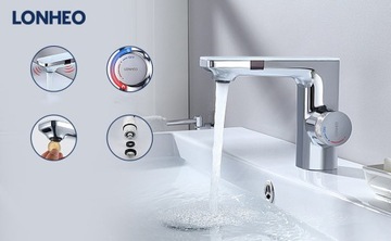 Смеситель для умывальника Бесконтактный фотоэлемент Смеситель для умывальника с двойным ИК-датчиком