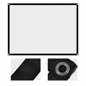 ПОРТАТИВНАЯ СКЛАДНАЯ ШТОРА ДЛЯ ПРОЕКТОРА 4:3 72