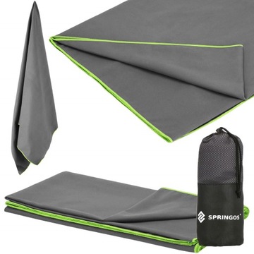 БЫСТРОСУХОЕ ПЛЯЖНОЕ ПОЛОТЕНЦЕ ИЗ МИКРОФИБРЫ 90х180см СПОРТИВНОЕ БОЛЬШОЕ