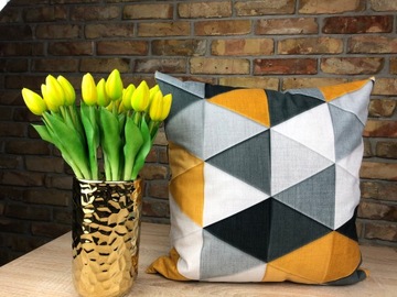 ВЕЛУРОВАЯ НАВУШКА ГОРЧИЧНАЯ 40х40