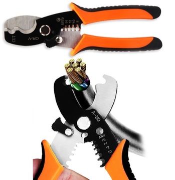 МНОГОФУНКЦИОНАЛЬНЫЕ ЩИПЦЫ ДЛЯ РЕЗКИ И СНЯТИЯ ИЗОЛЯЦИИ КАБЕЛЯ 180 ММ