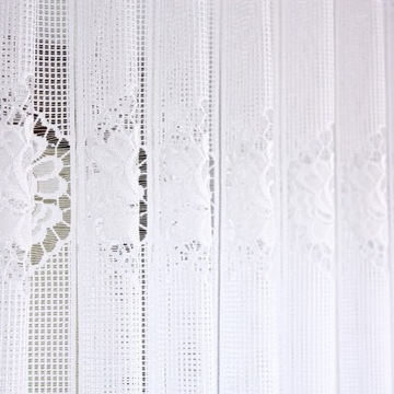 Zazdrostka Biała Żakardowa Firanka Do Kuchni wysokość 30 cm