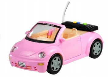 РОЗОВЫЙ КАБРИОЛЕТ БИТЫЙ АВТОМОБИЛЬ ДЛЯ КУКЛ МАШИНКА