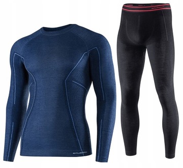 BIELIZNA TERMOAKTYWNA BRUBECK KOMPLET MĘSKI ACTIVE WOOL WEŁNA MERINO | XXL