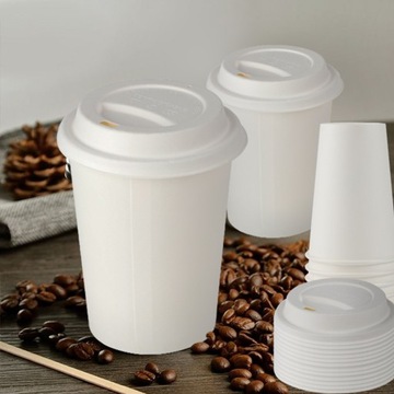 БУМАЖНЫЕ СТАКАНЫ ДЛЯ ГОРЯЧИХ И ХОЛОДНЫХ НАПИТКОВ + ОДНОРАЗОВЫЕ КРЫШКИ 250мл