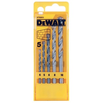 DEWALT WIERTŁA DO BETONU 4-10MM 5SZT DT6952