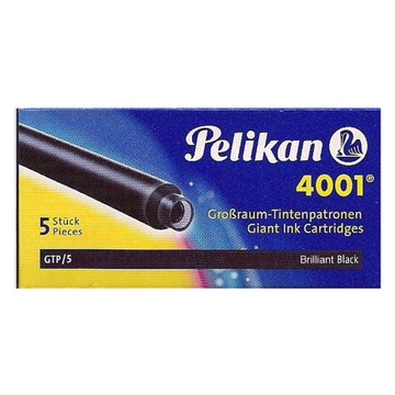 NABOJE PIÓRA PELIKAN ATRAMENTOWE DŁUGIE CZARNE